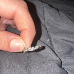 Elegant Silver Diamond Ring